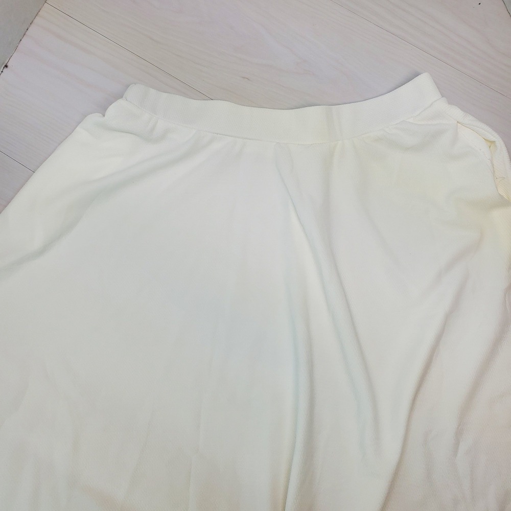 White Mark Womens Off White Flared Midi Skirt Plus Size 3XL Cottagecore Boho
